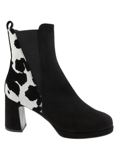 Cervone Enkellaarsje camosoio nero  40