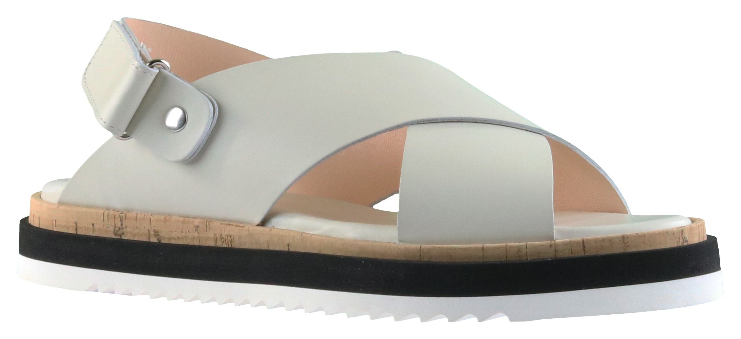 AGL sandals D642026PHSMOOT Cream White by Penninkhoffashion.com
